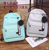 Pendant, backpack, shoulder bag, travel bag, school bag, Korean style, simple and elegant design, for secondary school