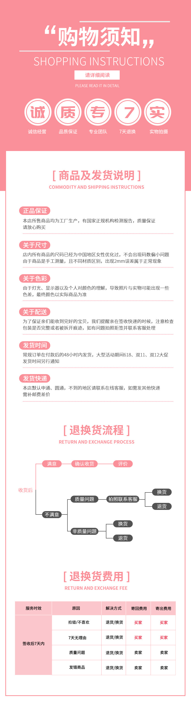 购物须知