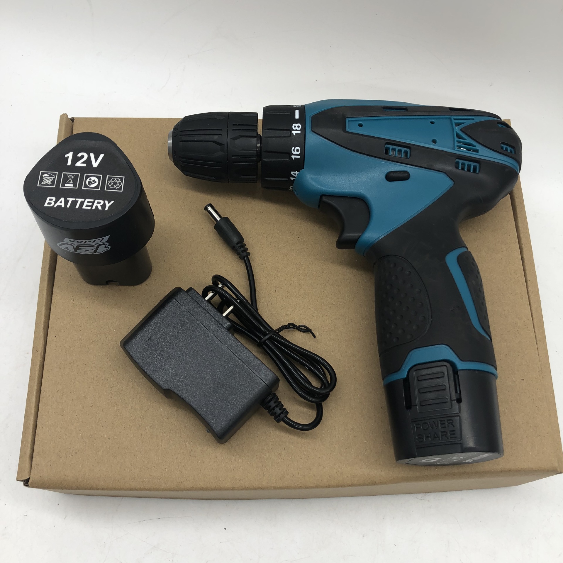 12V lithium electric drill rechargeable household electric drill electric screwdriver electric wrench – Yiwu Juntu 20092105886 1602935888
