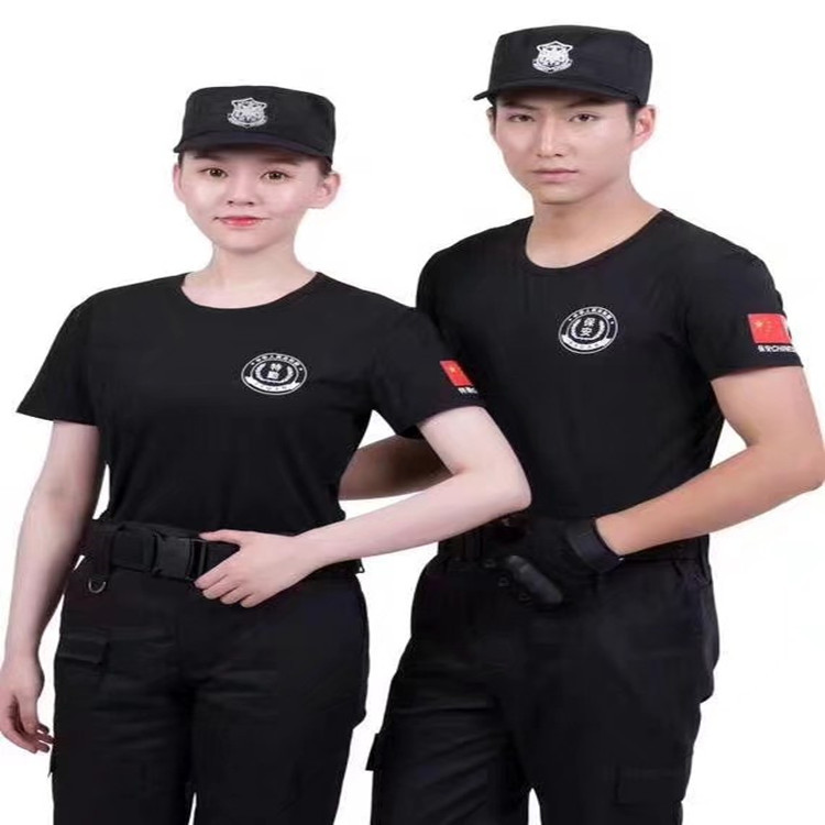 Manufactor Direct selling Security uniform T-shirt Printing company Name