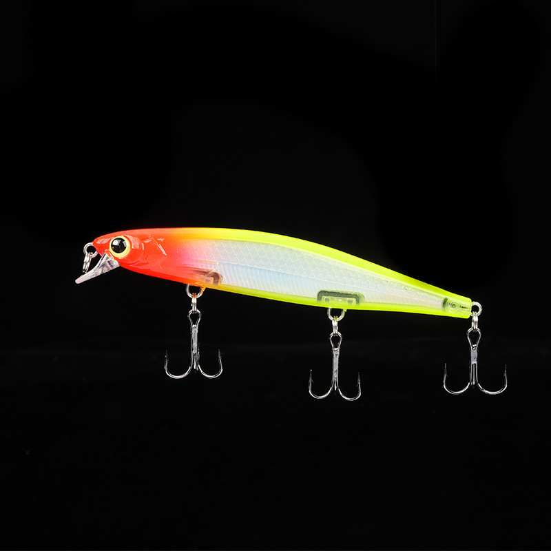 5 Colors Shallow Diving Minnow Lures Sinking Hard Plastic Baits Fresh Water Bass Swimbait Tackle Gear