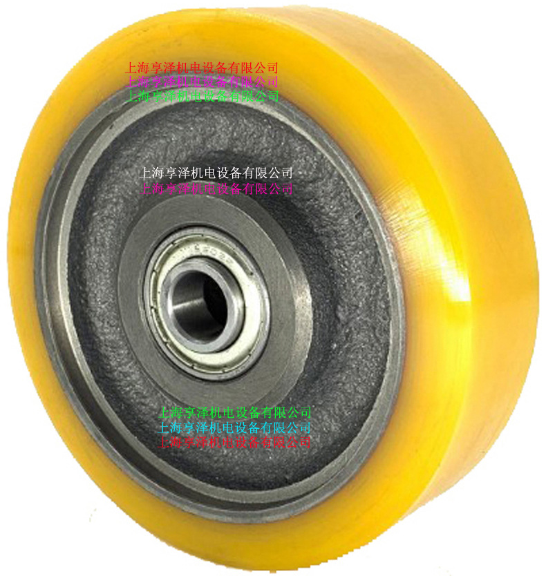 STILL电动车EXU20平衡轮万向轮子 液压叉车支撑轮聚氨酯边轮胎