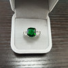 Retro square tourmaline ring, British style, 2 carat, wholesale