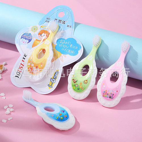 Infant and child toothbrush, ultra-fine soft bristles, 1-2-3-4-5-6-10 year old baby toothbrush, deciduous teeth, tooth protection, toddler toothbrush