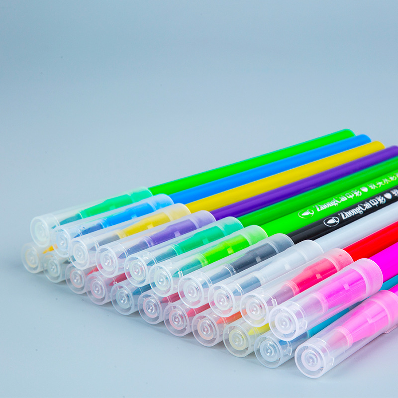 215 de color medio pluma suave cabeza acuarela pluma lavable color pluma traje niños pintura arte pintura materiales estudiante suministros