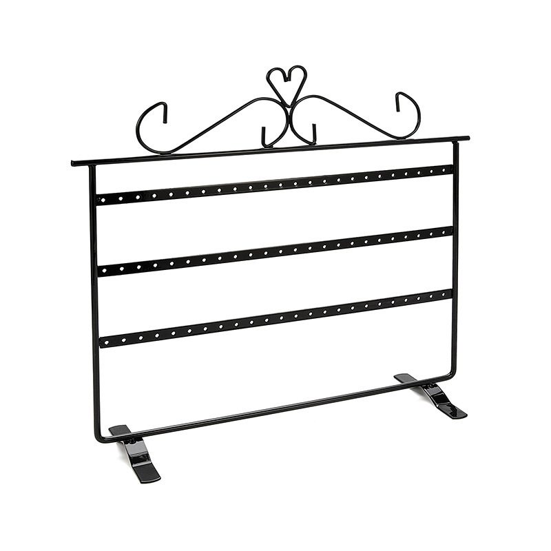 Hot-selling Three-tier Iron Display Rack Double-sided Earring Storage Rack Wholesale Nihaojewelry display picture 6