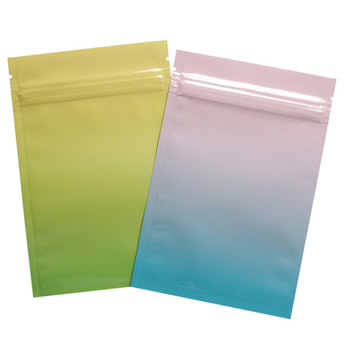Colorful self-sealing packaging bag, tea food zipper bag, facial mask powder, jewelry, aluminum foil mini bag