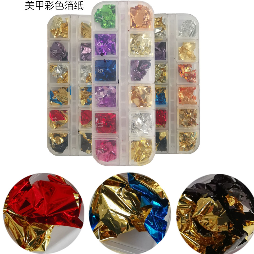 Double-sided nail decoration for manicure