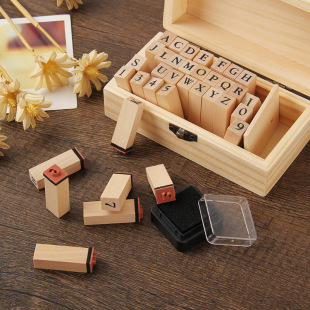 Manufacturer 26 Alphanumeric Seal, DIY Handbook Seal Set Can Be Launched with Goods Fonts