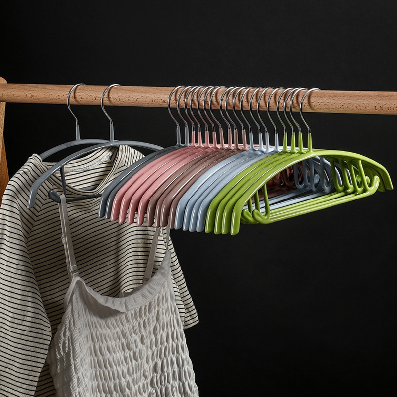 家用浸塑衣架金属防滑衣架子无痕不锈钢挂钩晾裤架挂儿童衣撑批发