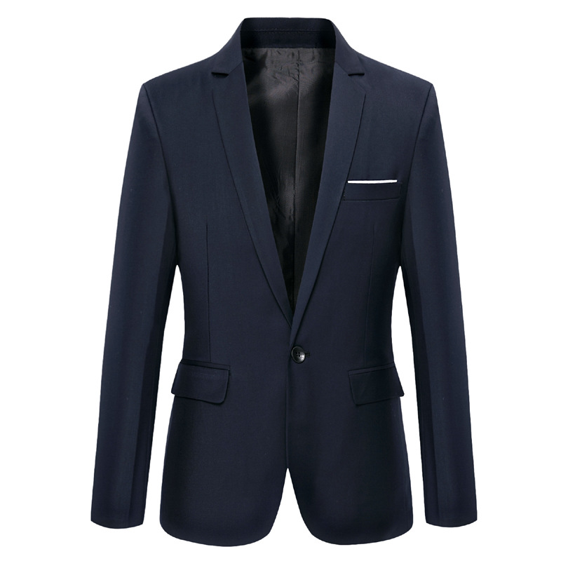 Autumn 2020 Korean fashion business Blazer men's coat slim solid color small suit wholesale