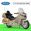 WELLY Honda, realistic metal heavy motorcycle, car model, scale 1:18, 2018