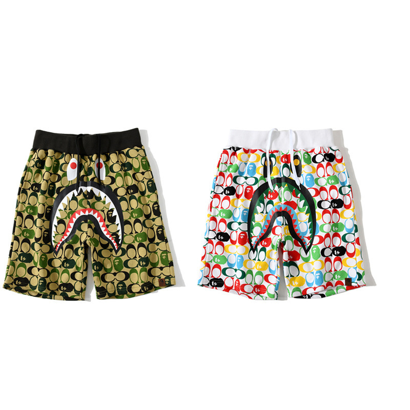 跨境淘宝实体现货日系潮牌男女同款短裤一件代发|ms