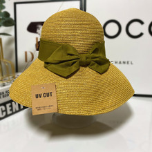 爆款孫儷同款UV防曬遮陽日本原單草帽可折疊便攜漁夫帽戶外太陽帽