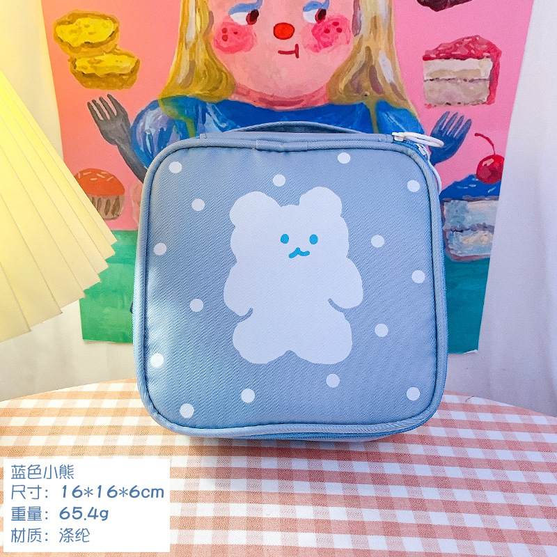 Cartoon Large-capacity Cosmetic Storage Bag Girl Portable Travel Wash Bag Japanese Cute Student Storage Bag