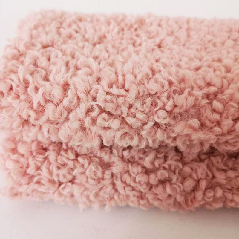 土耳其羊绒面料 无光羊圈绒 土耳其羊卷绒 服装针织面料