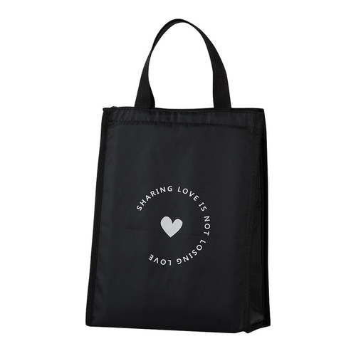 Thickened Waterproof Insulated Lunch Bag Oxford Cloth Warm Keeping Commuter Handbag Student Style Insulated Tote Bag