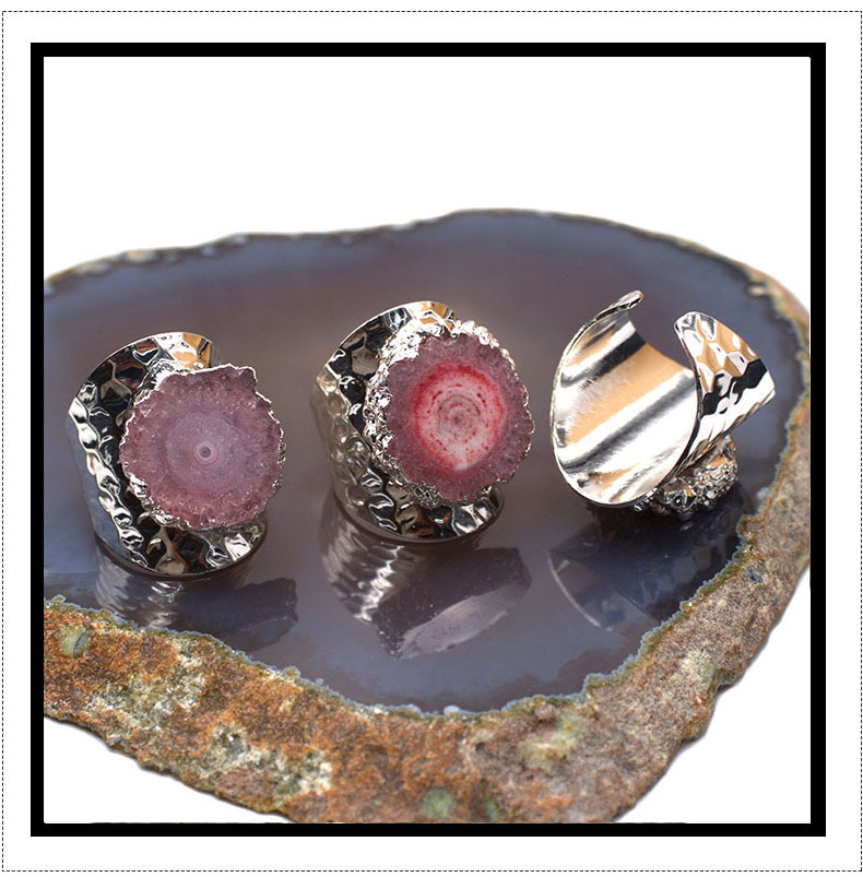 Fashion Geometric Crystal Plating Inlay Crystal Open Ring 1 Piece