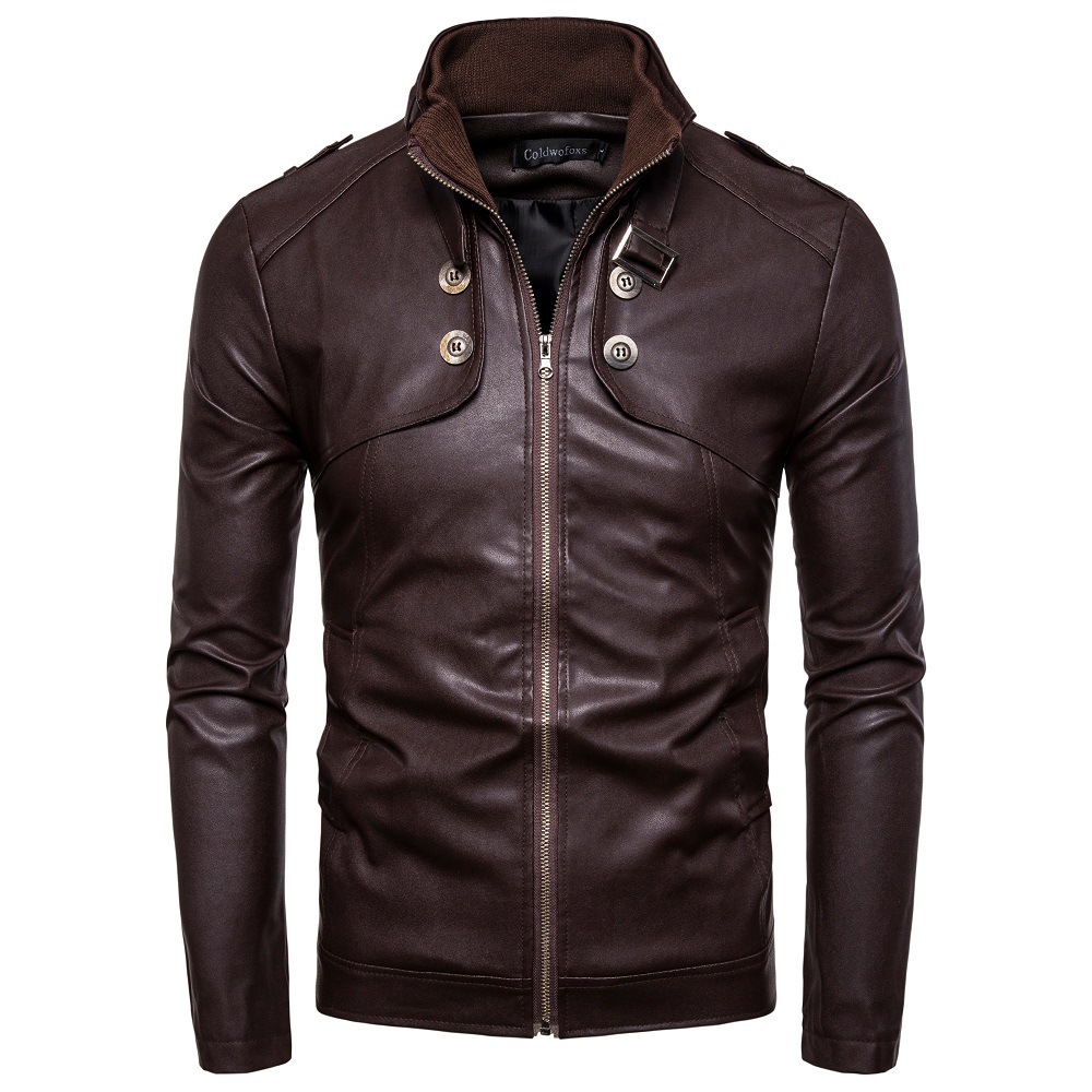 Veste en cuir homme - Ref 3443925 Image 2