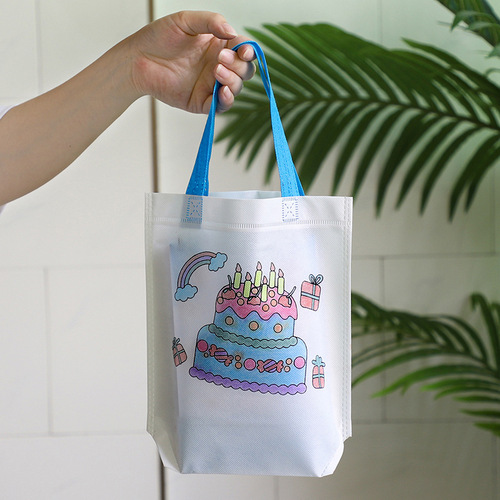 DIY graffiti bag non-woven environmentally friendly bag art hand-painted coloring bag handbag material hand-painted coloring painting