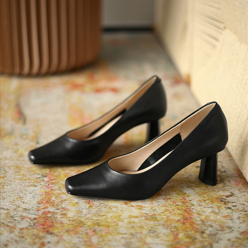 Chiko Malachie Square Toe Block Heels Pumps