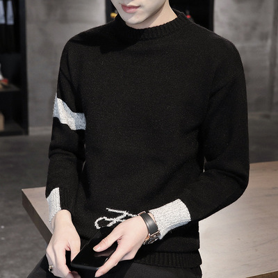 个性帅气男士休闲韩版潮流长袖毛衫2020秋季新款运动毛衫|ms