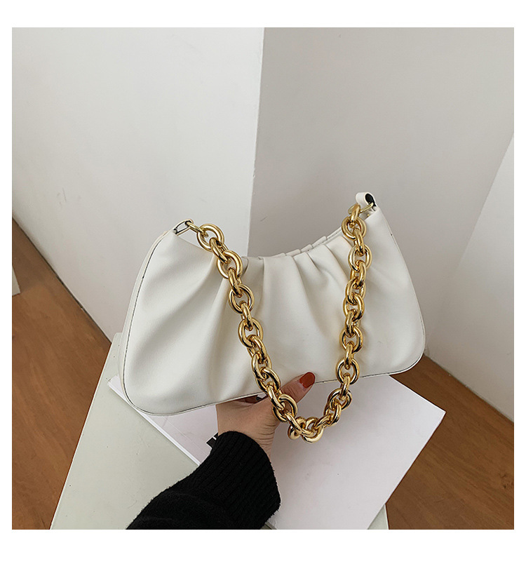 New Retro Fold Fashion One Shoulder Underarm Bag display picture 7