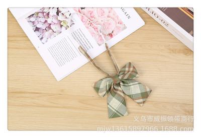 韩版女士领花英伦学院风飘花手打飘带免打领结衬衫蝴蝶结jk