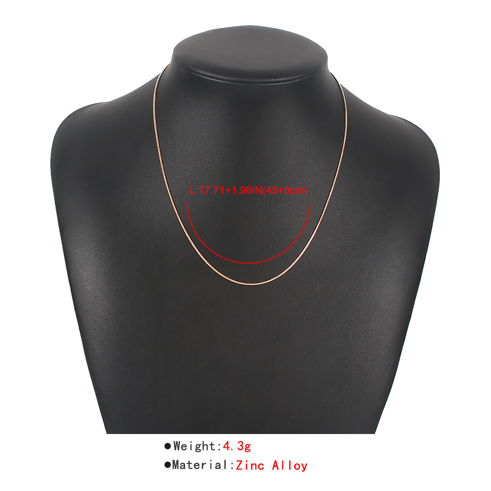 Collar De Cadena De Hueso De Serpiente Simple Vendedor Caliente display picture 16