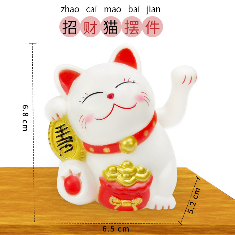 Birthday Cake Decoration Fortune cat Vinyl Lucky cat Kung Hei Fat Choy new year baking decorate Plastic Doll