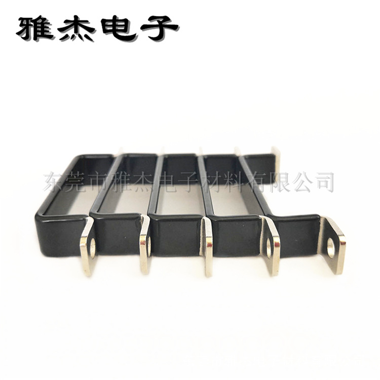 汽车/电池母线排 铜片冲压异形连接片 喷塑镀镍铜排表面绝缘处理