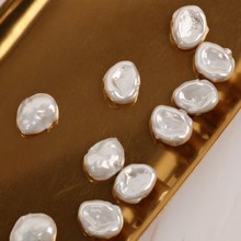 厂家直销巴洛克异形珍珠鸟巢款高亮珍珠横孔饰品配件辅料批发