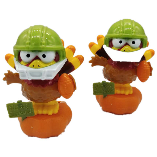 Cross-border new solar creative swinging turkey bobblehead doll Cartoon car ornaments children's toys gifts