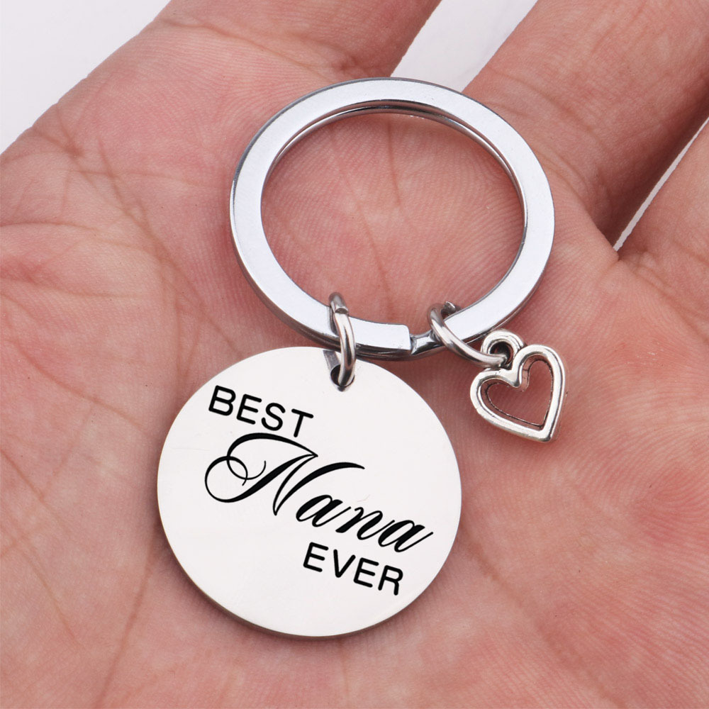 1 Piece Fashion Letter Stainless Steel Unisex Bag Pendant Keychain display picture 1