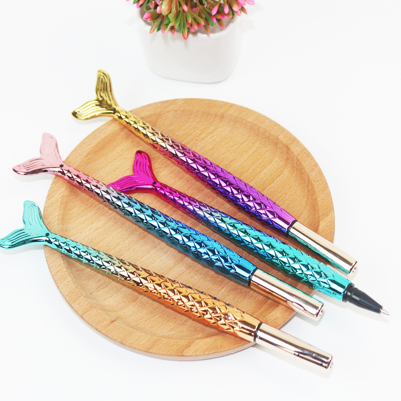 the republic of korea originality Stationery mermaid tail Roller ball pen Dream Signature pen student Supplies Wholesale gift