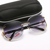 Fashionable metal universal sunglasses, internet celebrity