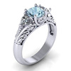 Accessory, sapphire wedding ring for beloved, wish, European style