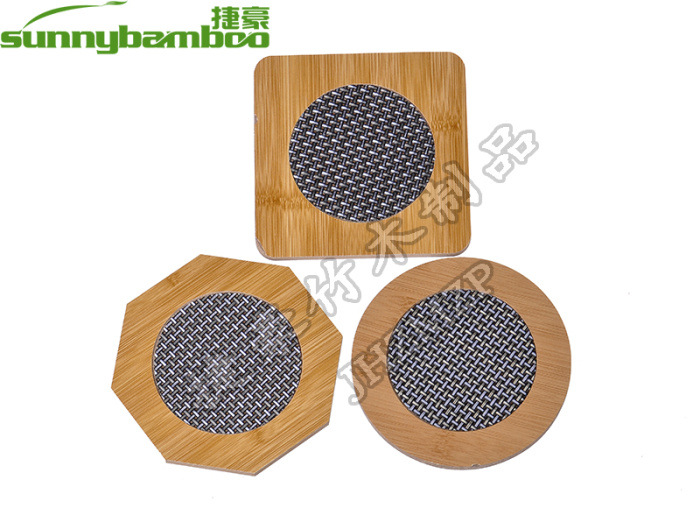 وسائد مستديرة ومربعة لأطباق الخيزران المصنوعة من الخيزران والمبتكرة والعزلة detail image 5