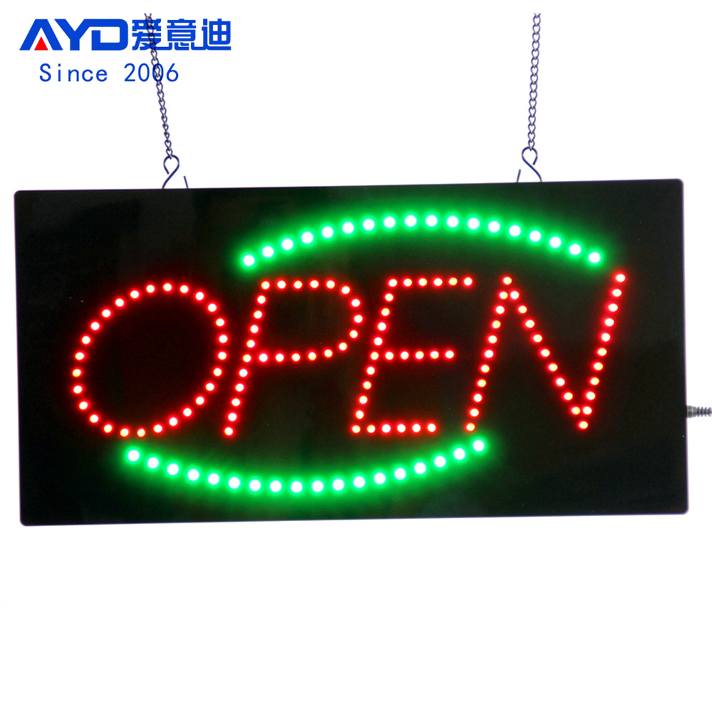 LED OPEN SIGN Board 插灯广告牌开放式标志牌欧美出口货源工厂