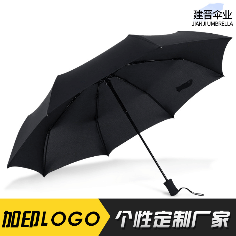 Advertising umbrella custom LOGO car type custom golf single-layer umbrella three-fold long handle automatic gift umbrella