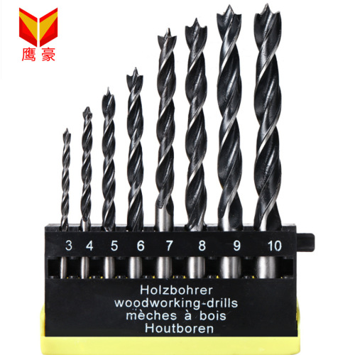 Woodworking three-point drill, woodworking hole opener, electric drill set, high-quality hardwood drill, Luo drill, woodworking drill, factory direct sale