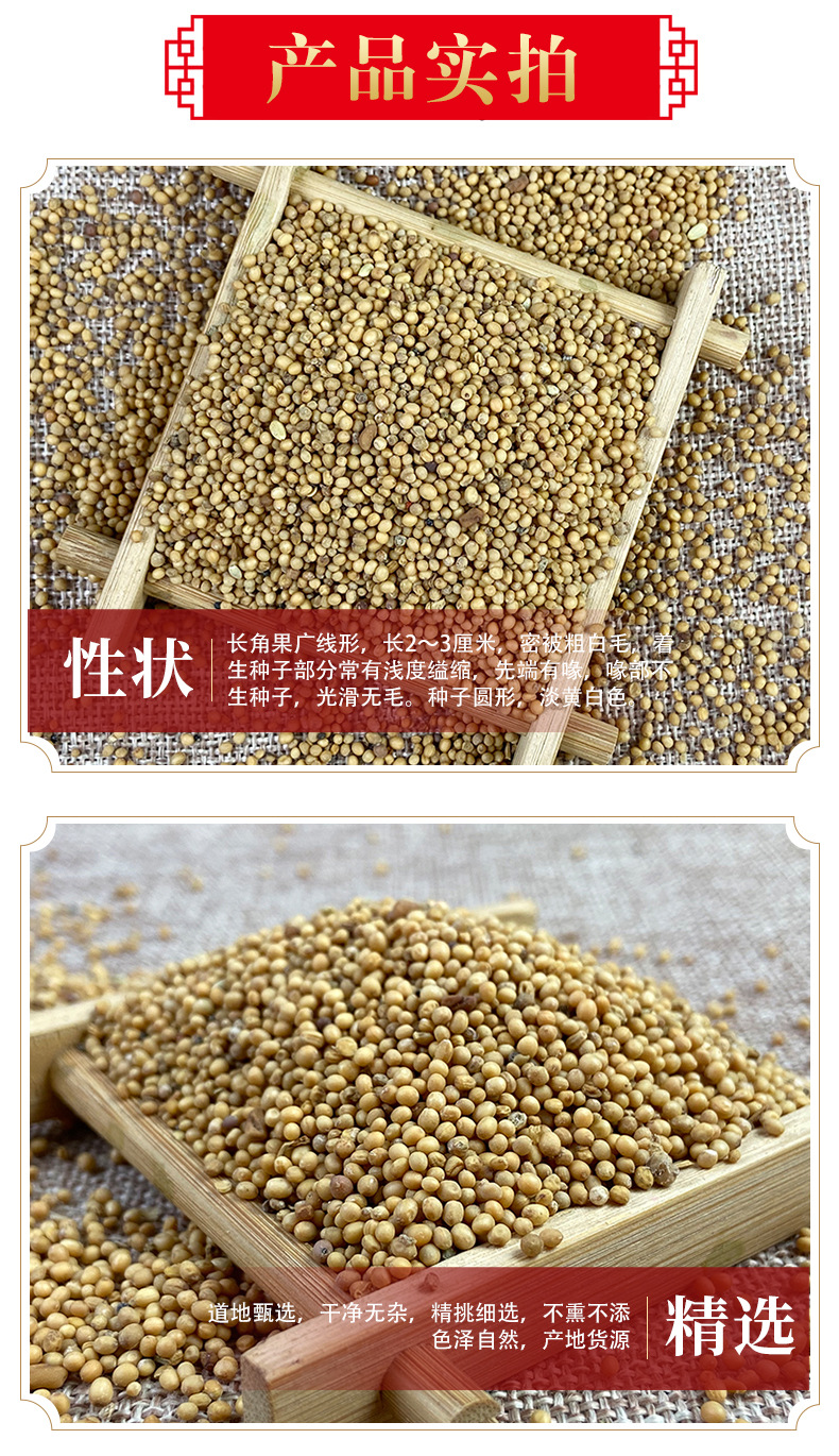 White Mustard Seed Bai Jie Zi 500g Dried Herbal Seeds for Decoction and Culinary Use quality and texture