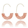 Fashionable accessory, acrylic earrings, set, European style, wholesale