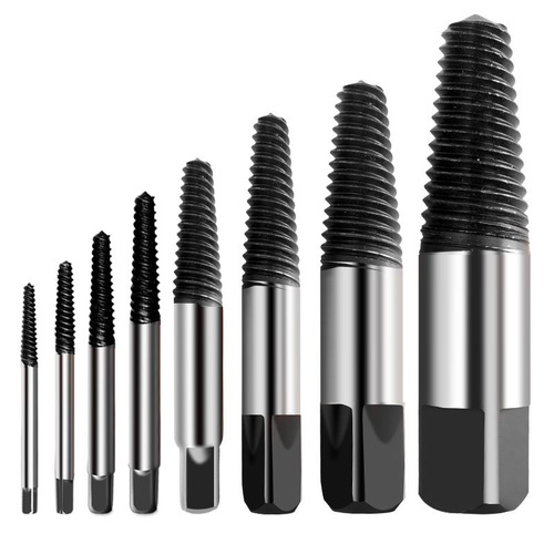 Faucet triangle valve screw electric hot water pipe broken pipe broken wire extractor 4 points 6 points anti-thread screw cone tool combination