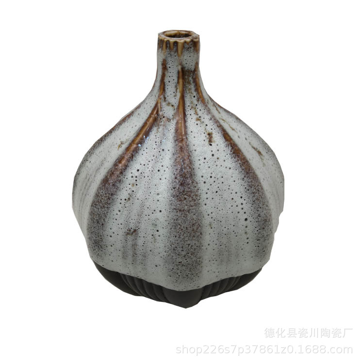 现代陶瓷窑变釉家居摆设花瓶花插水转印