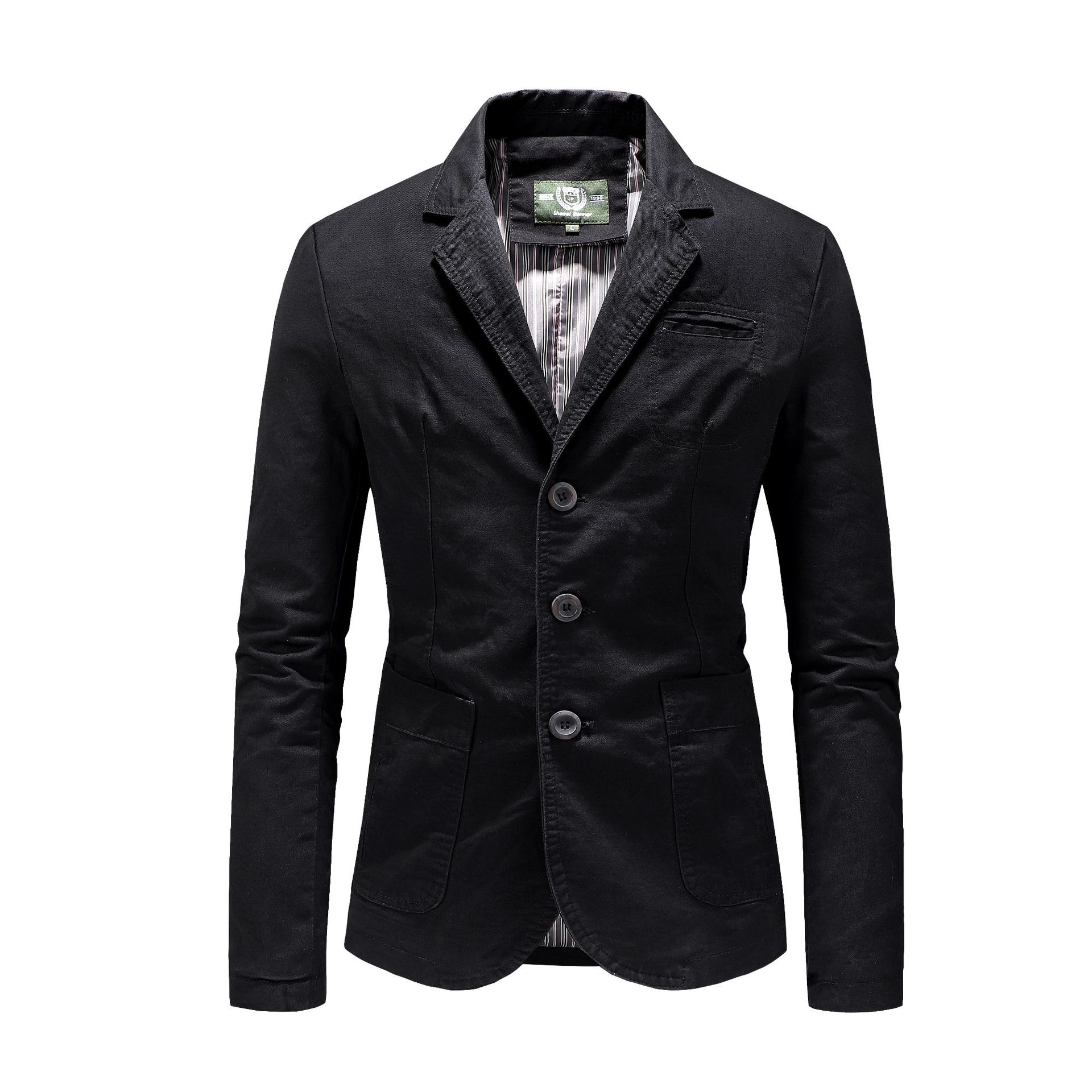 Fábrica transfronteriza 2020 nuevo traje de primavera y otoño para hombre traje casual para hombre chaqueta de algodón abrigo superior de moda