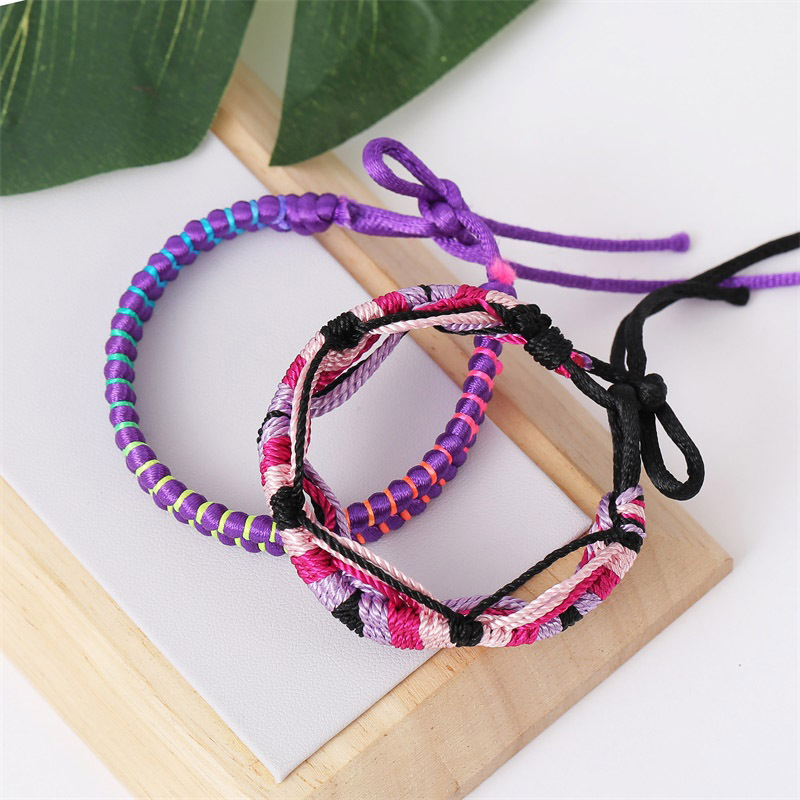 Fashion Hand-woven Suit Multi-layer Suit Two Bracelet For Women Wholesale display picture 3