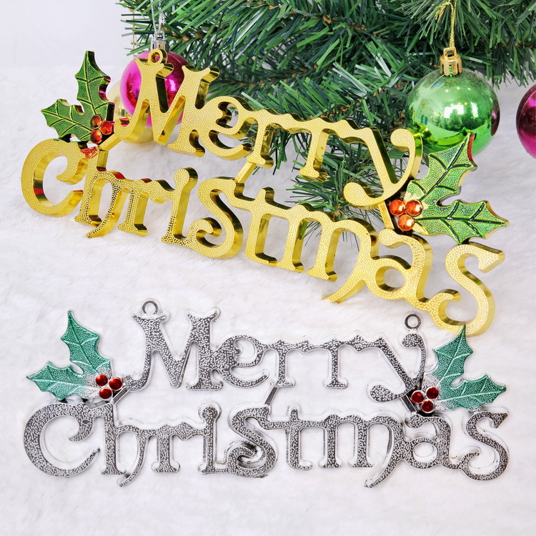 Christmas decorations three-dimensional Christmas letter door listing