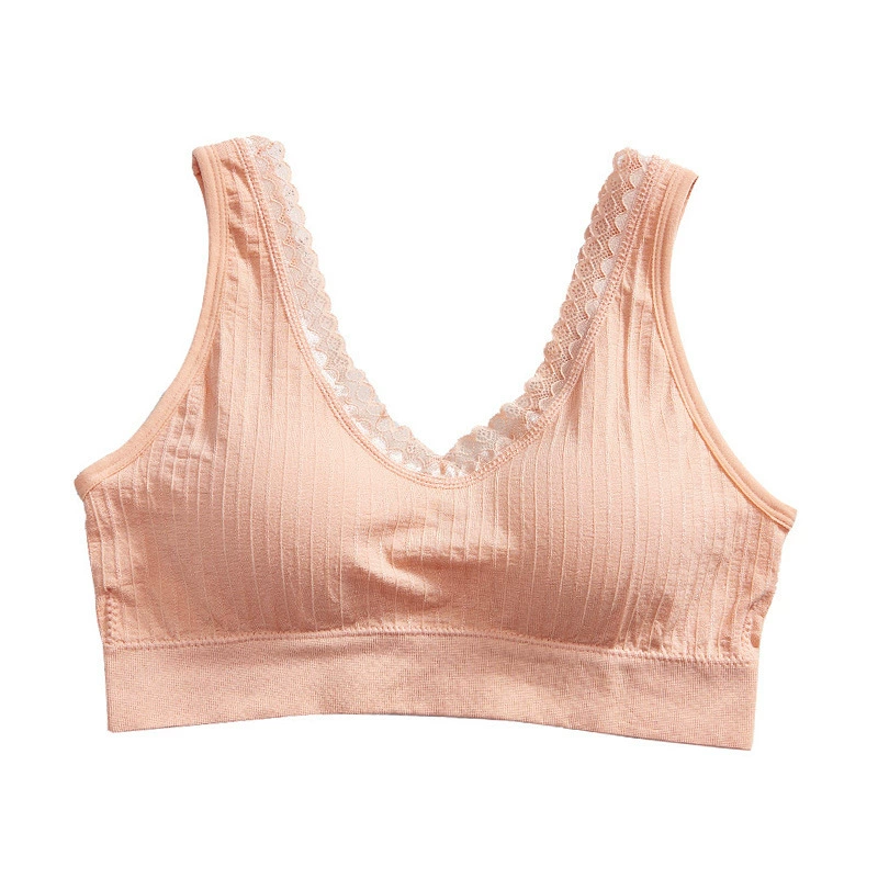 Lace sports underwear, wireless bra, breast tightener, tank top, beautiful back, for running