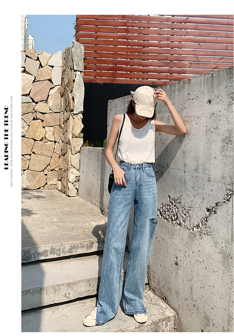 Pantalon léger femme en coton - Ref 3430258 Image 17